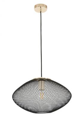 GOLPE Black 600mm Oval Stainless Steel Pendant Light